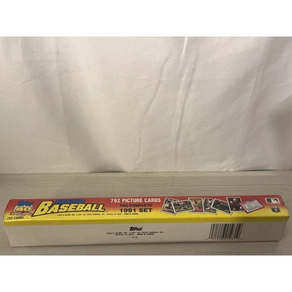 1991 Topps Micro Baseball Complete Set 792 Cards Factory Sealed MLB Vintage